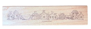 Insegna Birdhouses Lineup Bordo Estate Primavera Stagione Simbolo Legno Timbro Gomma - Foto 1 di 2
