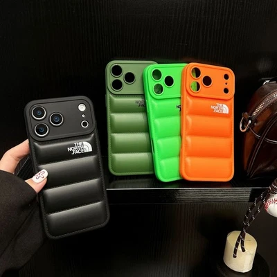 New iPhone 17 16 15 14 Pro Max 13 12 11 down jacket design shockproof phone case