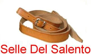 Tracolla in cuoio x fucile caccia tiro a piattello Leather shoulder rifle gun - Picture 1 of 1