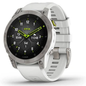 Garmin epix Gen 2 Premium Active Smartwatch Sapphire Edition 47mm White Titanium - Picture 1 of 10