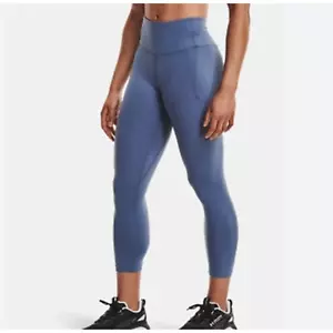 Under Armour Light Blue Cropped Leggings w/ Pockets, High Waisted, Size L, NWT!! - Picture 1 of 2
