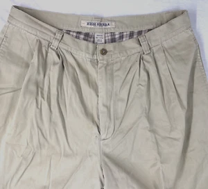HIGH SIERRA hellbraune plissierte/flanell gefütterte Herren Freizeithose Gr. 36W/30L - Bild 1 von 3