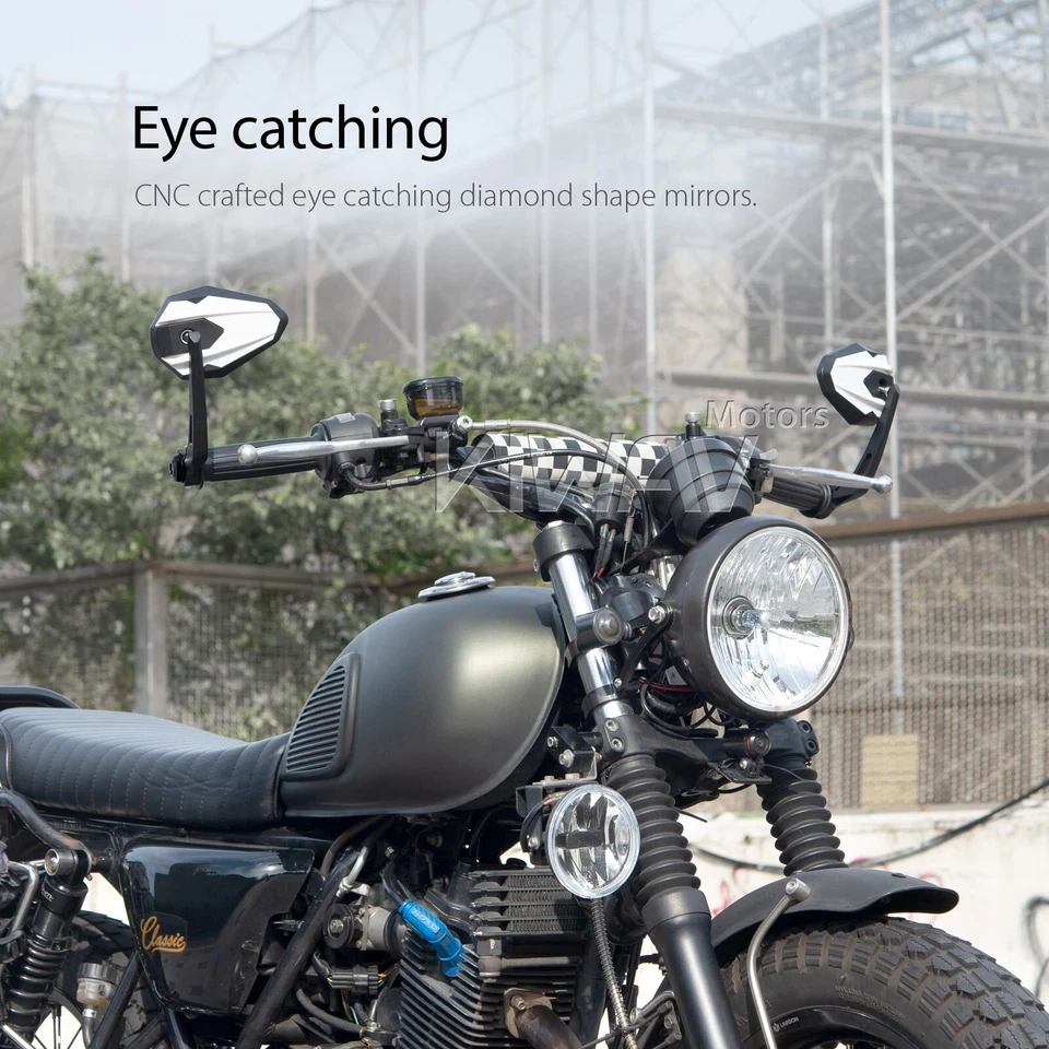 Espejos retrovisores 4Rizz blancos para 2016- Triumph Speed Triple R/S Foto 1 de 4