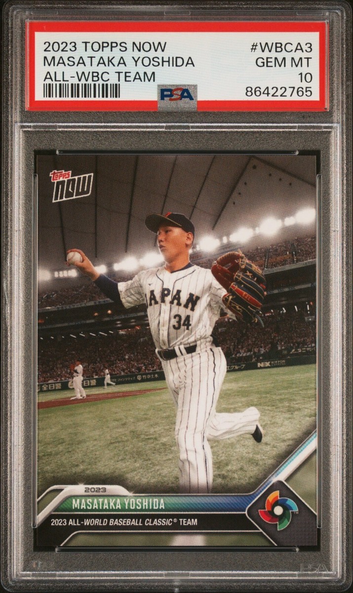 ゲームセンター・ゲームカード Topps Now Masataka Yoshida RC PSA WBC 2023 Topps Now World Baseball Classic - Masataka Yoshida