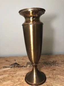 N 38 Tall Vintage Stamped Brass Urn - Picture 1 of 7