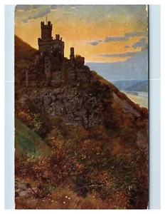 Castle at Sunset 1907 Postcard - Picture 1 of 2