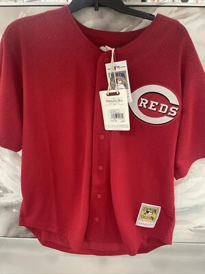 Camiseta deportiva de béisbol Mitchell & Ness Cincinnati Reds Ken Griffey Jr. 2000 malla retro Foto 1 de 4