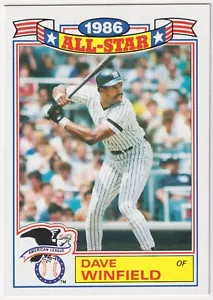 1987 Topps Baseball Glossy All-Stars Dave Winfield #17 di 22 - Foto 1 di 2