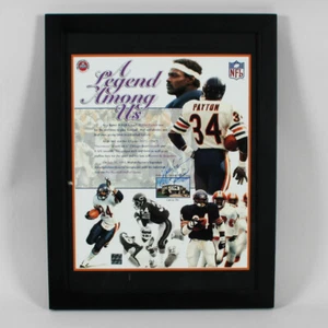 Foto firmada por Walter Payton 16x20 osos de exhibición - holograma de jugador certificado de autenticidad - Imagen 1 de 4