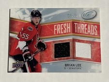 2008-09 Upper Deck Ice Fresh Threads Brian Lee #FT-BL Rookie RC 23/25