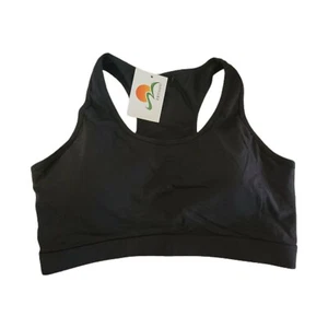 Zhuoou Womens Black Exercise Compression Top W/ Media Pocket in Back Size Large - Picture 1 of 3