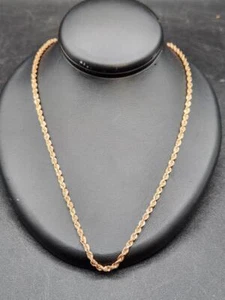 20 in Rose Gold 10k Rope Necklace 10.9g CB0824AY (NSP006948) - Picture 1 of 11