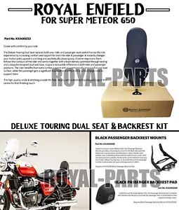 Royal Enfield "DELUXE TOURING DUAL SEAT & BACKREST KIT" For Super Meteor 650