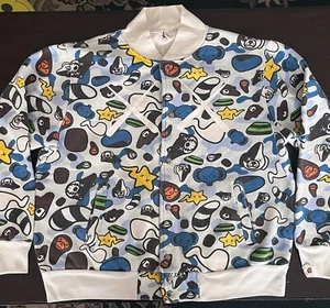 BAPE × KAWS Milo Animal Kingdom sweat varsity jacket A Bathing Ape Size XL - Picture 1 of 3