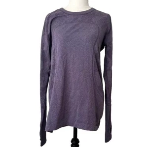 Lululemon Camo Print Purple Long-sleeve Size M/L - Picture 1 of 9