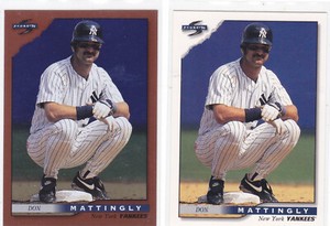 Don Mattingly 1996 Score #8 Base  and Dugout Collection New York Yankees