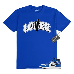1 Mid Game Royal Blue White Black 2024 T Shirt to Match LVR - Picture 1 of 1