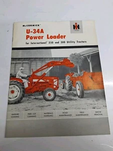 Vintage U-34A Power Front End Loader  Brochure IH  International 300 350 Utility - Picture 1 of 6