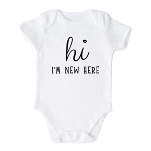 Hi I'm new here Baby Onesie® Cute Bodysuit for Baby Shower Gift