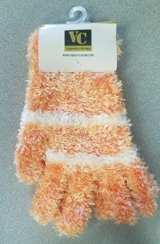 2 Pair Tennessee Volunteers Ladies Fuzzy Orange & White Gloves by Varsity Colors Cover
