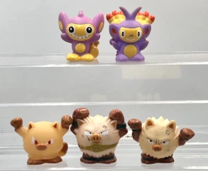 BANDAI Pokemon Aipom Mankey Ambipom Primeape Finger Puppet Figure Toy AB 2714 - Picture 1 of 13