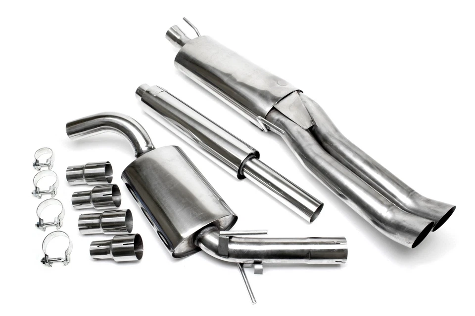 Sistema de escape 2x76mm DTM, VW Golf III VARIANT 1HXO, VW Vento, sin Syncro - Imagen 1 de 1