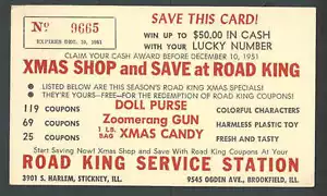 1951 PC Road King Xmas Specials & Free Doll Purse Zoomerang Gun See Info - Bild 1 von 1