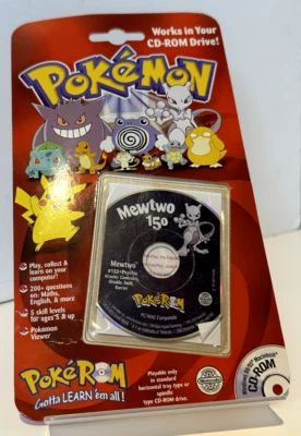 Mewtwo #150 Pokemon PokeRom PC Mac Compatible 2000 Collect Learn Nintendo - Image 1 of 2