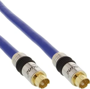 InLine S-VHS Kabel, PREMIUM, vergoldete Stecker, 4pol mini DIN Stecker / 20 m lg - Bild 1 von 2