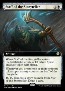 Staff of the Storyteller - Extended Art RARE MtG TCG Card # 048 - Picture 1 of 1