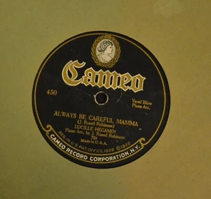 PRE WAR BLUES Lucille Hegamin Cameo 450 Always Be Careful Mama - Picture 1 of 1