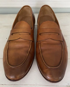Ralph Lauren Purple Label 12 D Italy Burnished Calfskin Leather Loafers - Picture 1 of 9