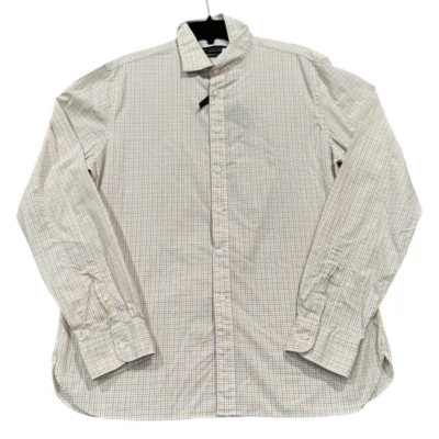 NEW Mens Bloomingdale's Slim Fit Button Down Shirt Multicolor Size Large L NWT - Image 1 of 3