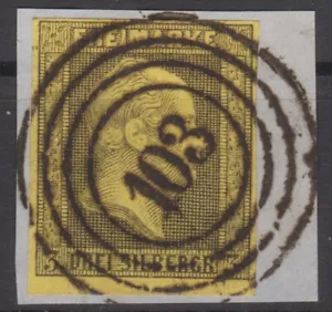 == Ad Prussia Mi. 4a Postmarked Vierring " Berlin ", Cat. == - Picture 1 of 1