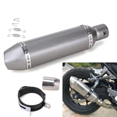 Tubo silenciador de escape de titanio para motocicleta ATV DB Killer Slip on 38 ~ 51 mm universal Foto 1 de 4