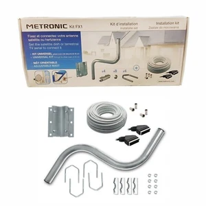 Kit de instalación Metronic FX1 para antena parabólica o TV terrestre - Imagen 1 de 2