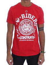 Frankie Morello Gorgeous  RIDERS Crewneck T-Shirt  -  T-Shirts  - Red