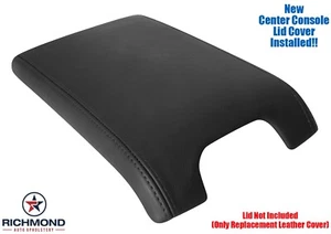 2013 F150 Platinum Ed-Leather Center Console Lid Cover-Armrest Compartment Black - Picture 1 of 18
