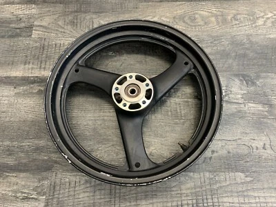 Suzuki GS500 GS500F OEM Front Wheel Rim Black #1 - STRAIGHT! - Image 1 of 4