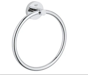 Grohe Essential Towel Ring STARLIGHT CHROME New! - Picture 1 of 3