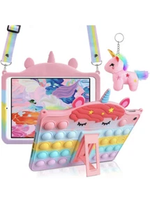 iPad 6th 5th Generation Case iPad 9.7 inch Case with Kickstand Lanyard Keychain - Picture 1 of 7