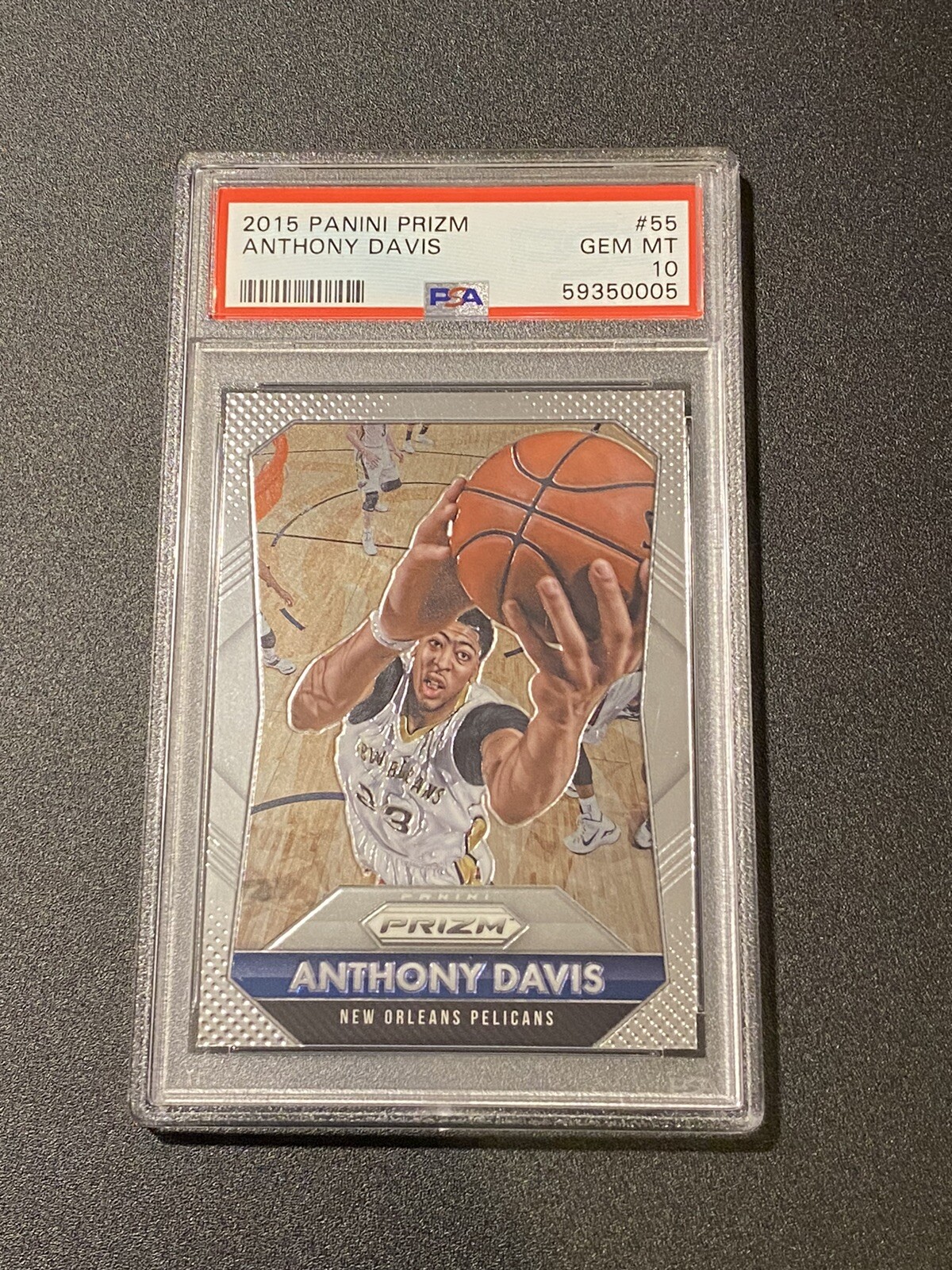 2015 PANINI PRIZM PSA 10 ANTHONY DAVIS #55 NEW ORLEANS PELICANS GEM