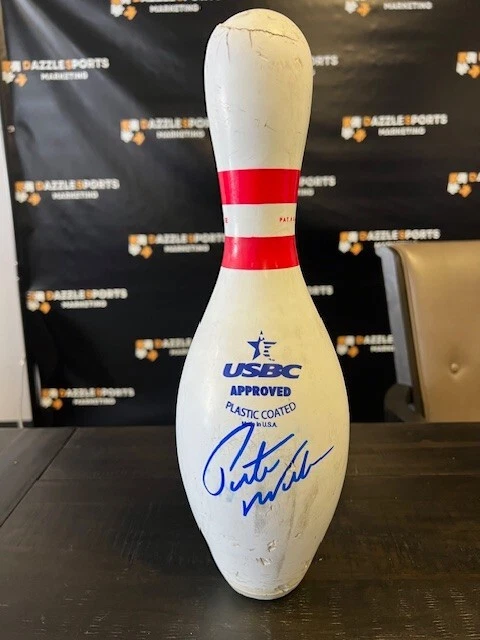 Prendedor de bolos firmado por Pete Weber con certificado de autenticidad JSA Foto 1 de 1