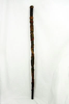 Antique Primitive Folk Art Walking Stick Cane ca1900 - Image 1 of 4