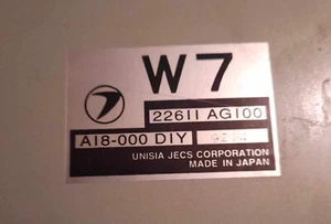 Engine control unit  - ECU For Subaru Legacy 2.5 A18-000 DIY 9Z14 22611 AG100 W7 - Bild 1 von 5