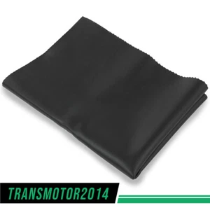 New Vinyl Motorcycle ATV Scooter Seat Cover Fabric Matte Black - 24" x 36" - Picture 1 of 9