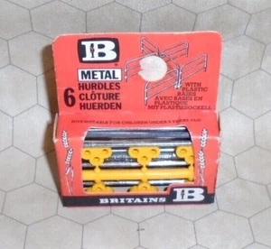 Britains Metal Hurdles w/ Bases 1/32 Set NIB Terrain Scenery #1728 - Picture 1 of 3