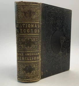 Antique Book Pictorial History The Great Rebellion 1866 Vol.2 National Records - Picture 1 of 13