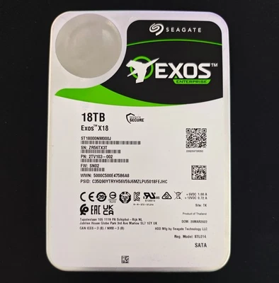Seagate Exos 18 18TB ST18000NM000J-2TV103 18TB Sata HDD - Bild 1 von 2