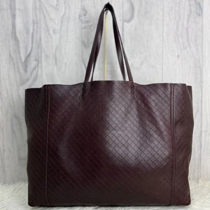 Bolso de Mano Bottega Veneta Intreccio Mirage Cuero Burdeos Cuero Genuino - Imagen 1 de 8